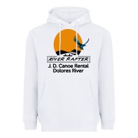 White jd canoe rental Heavyweight Hoodie - linhVisuals