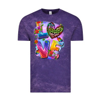 Cloud Purple Love pride Vintage Tee - FaDigitalArtStudio
