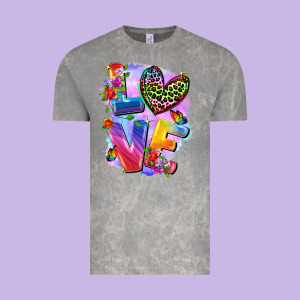 Love Pride Vintage Tee Designed By Fadigitalartstudio