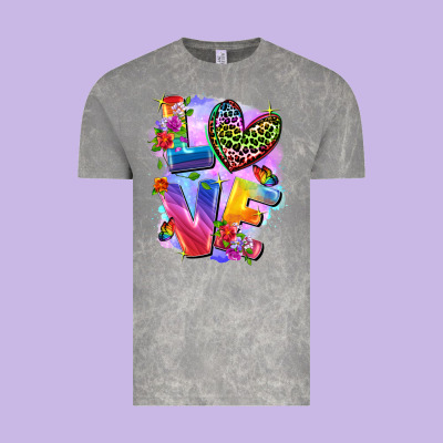 Love Pride Vintage Tee Designed By Fadigitalartstudio