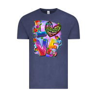Vintage Denim Love pride Vintage Tee - FaDigitalArtStudio