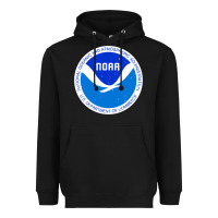 Black noaa national oceanic Heavyweight Hoodie - linhVisuals