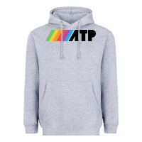 Heather Grey atp Heavyweight Hoodie - linhVisuals