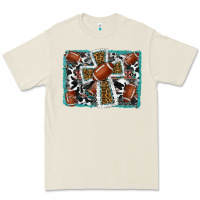 Bone football cross aztec leopard background Premium Tee - RanaPortraitStore