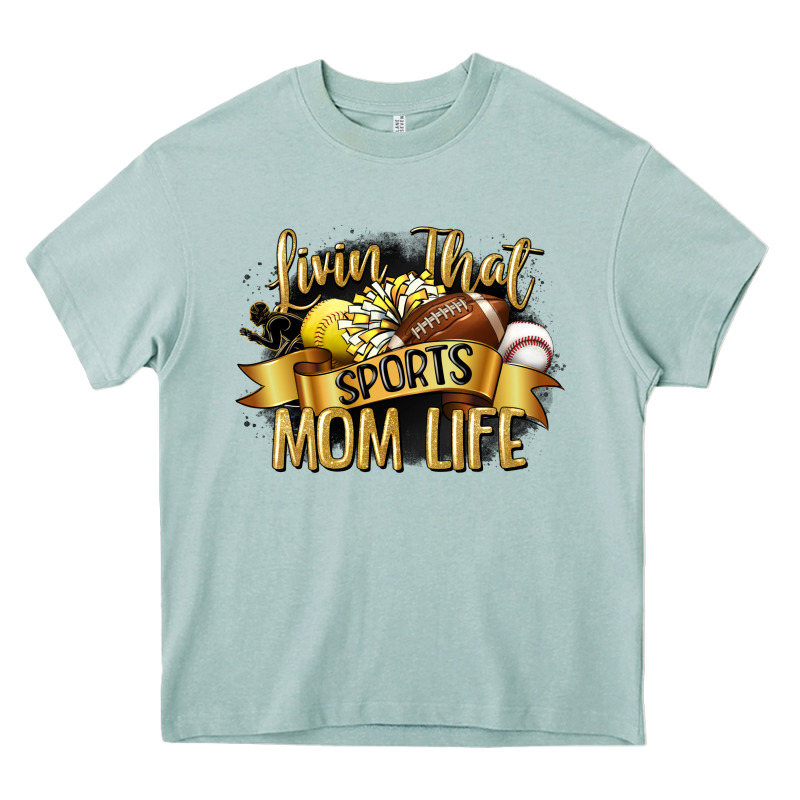 Livin That Sports Mom Life Heavy Core Tee by CowGirlArtShop | Teevron