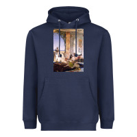 Navy morocco, map, african, nying,algeria, agadir travel Heavyweight Hoodie - linhVisuals