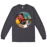 Smoke Christmas On The Farm Long Sleeve Tee - FaDigitalArtStudio