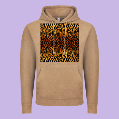 Tiger Seamless Pattern Vintage Hoodie Designed By Bundleandbundleshop