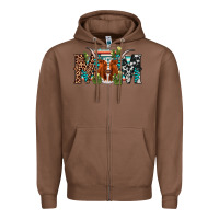 Chestnut longhorn mom Zipper Hoodie - AdoDesignShop