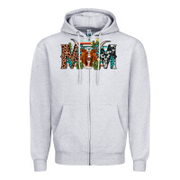 Heather Grey longhorn mom Zipper Hoodie - AdoDesignShop