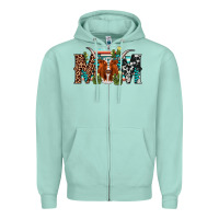Seafoam longhorn mom Zipper Hoodie - AdoDesignShop