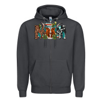 Smoke longhorn mom Zipper Hoodie - AdoDesignShop