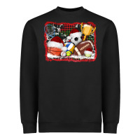 Black christmas sports background Heavyweight Sweatshirt - AdoDesignShop