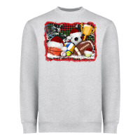 Christmas Sports Background Heavyweight Sweatshirt | Teevron
