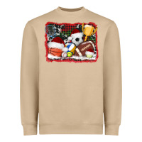 Mushroom christmas sports background Heavyweight Sweatshirt - AdoDesignShop