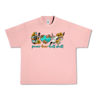Salmon peace love bull skull bbs Urban Heavy Tee - BundleAndBundleShop