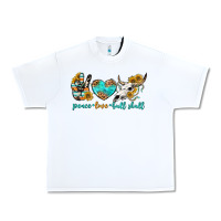White peace love bull skull bbs Urban Heavy Tee - BundleAndBundleShop