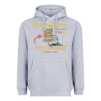 Heather Grey the burgermeister home of the meister burger Heavyweight Hoodie - linhVisuals