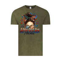 Vintage Olive All American nana messy bun Vintage Tee - FaDigitalArtStudio