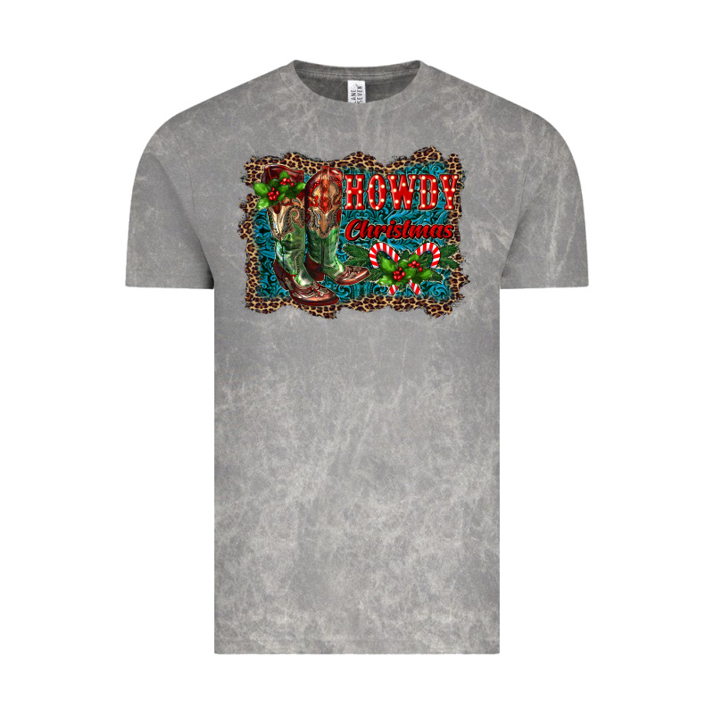 Howdy Christmas Boots Vintage Tee by RanaPortraitStore | Teevron