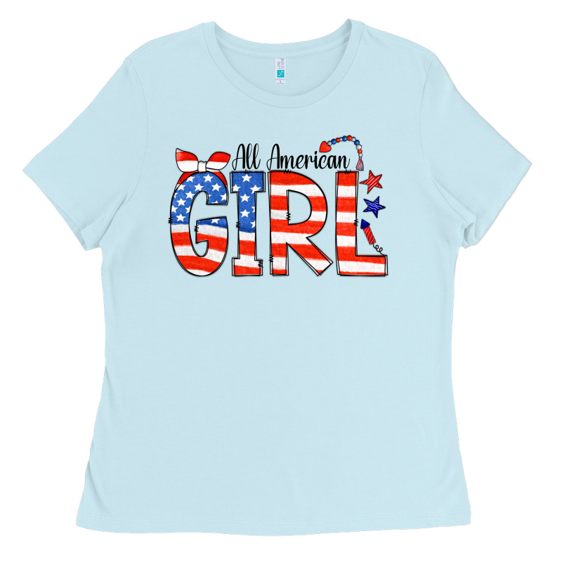 All American Girl Bandana Ladies Tee by CowCowDesign | Teevron