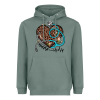Sage nurse leopard heart Heavyweight Hoodie - JahusDesignShop