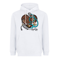 White nurse leopard heart Heavyweight Hoodie - JahusDesignShop