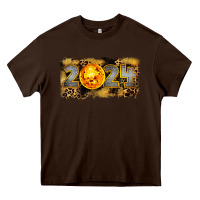 Chocolate Brown 2024 new year Heavy Core Tee - CowGirlArtShop