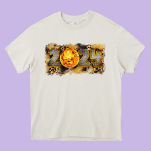 2024 New Year Heavy Core Tee Designed By Cowgirlartshop