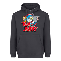 Smoke TOM AND JERRY CLASSIC Heavyweight Hoodie - linhVisuals