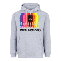 Heather Grey dick gregory Heavyweight Hoodie - linhVisuals