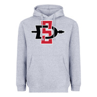 Heather Grey san diego state aztecs Heavyweight Hoodie - linhVisuals