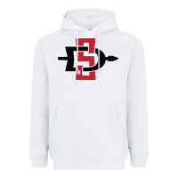 White san diego state aztecs Heavyweight Hoodie - linhVisuals