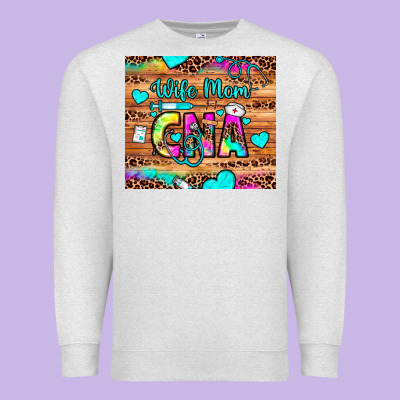 Wife Mom Cna Premium Sweatshirt Designed By Jahusdesignshop