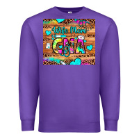 Purple wife mom cna Premium Sweatshirt - JahusDesignShop