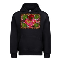 Black Western Background Valentine's Day Urban Hoodie - RanaPortraitStore