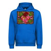 Cobalt Western Background Valentine's Day Urban Hoodie - RanaPortraitStore