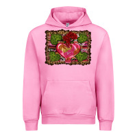 Fuchsia Pink Western Background Valentine's Day Urban Hoodie - RanaPortraitStore