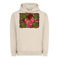 Pigment French Oak Western Background Valentine's Day Urban Hoodie - RanaPortraitStore