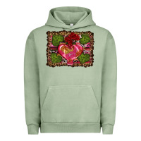 Western Background Valentine's Day Urban Hoodie | Teevron