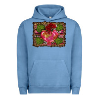 Pigment Pebble Blue Western Background Valentine's Day Urban Hoodie - RanaPortraitStore
