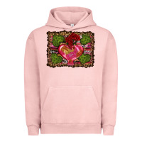 Pigment Salmon Western Background Valentine's Day Urban Hoodie - RanaPortraitStore