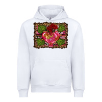 White Western Background Valentine's Day Urban Hoodie - RanaPortraitStore