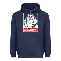 Navy grumpy funny Heavyweight Hoodie - linhVisuals