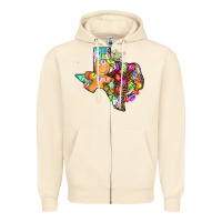 Sandshell christmas texas map Zipper Hoodie - AdoDesignShop
