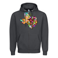 Smoke christmas texas map Zipper Hoodie - AdoDesignShop