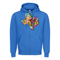 True Royal christmas texas map Zipper Hoodie - AdoDesignShop