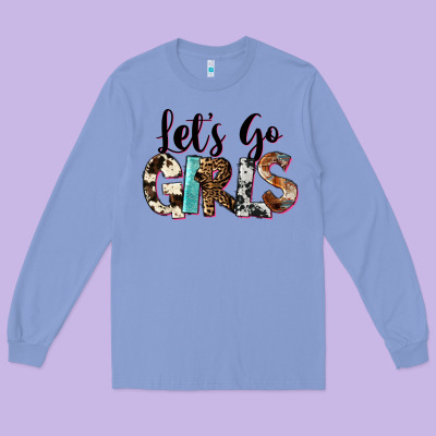 Let's Go Girls Long Sleeve Tee Designed By Fadigitalartstudio