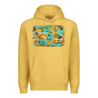 Antique Gold western fall vibes background Premium Hoodie - Jasminsmagicworld