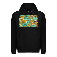Black western fall vibes background Premium Hoodie - Jasminsmagicworld